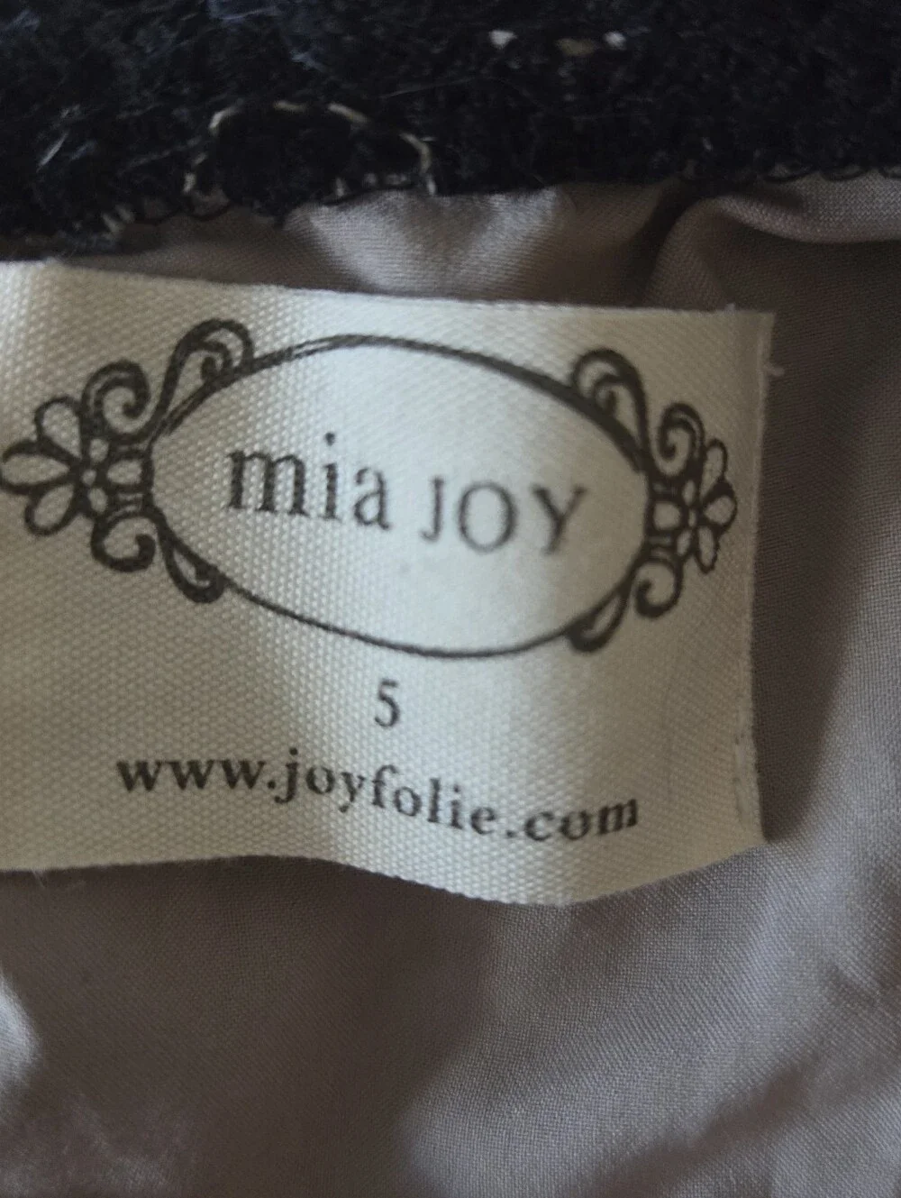 Mia Joy Joyfolie Girls Lace Tiered Ruffle Dress black Steampunk goth Size 5